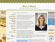 Tablet Screenshot of marycoburn.com